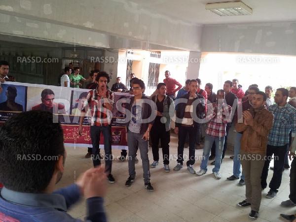 طلاب هندسة منوف يقيمون نموذج محاكاة لفض رابعة