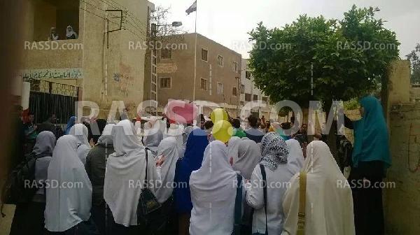 طلاب المدارس  بالمنوفية يتظاهرون ضد الانقلاب العسكري