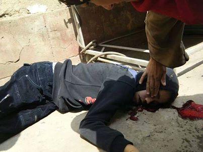 ارتقاء طالب واصابة العشرات بالخرطوش فى مسيرة ببني سويف