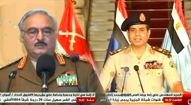 حفتر: السيسي عرض التدخل العسكري بليبيا