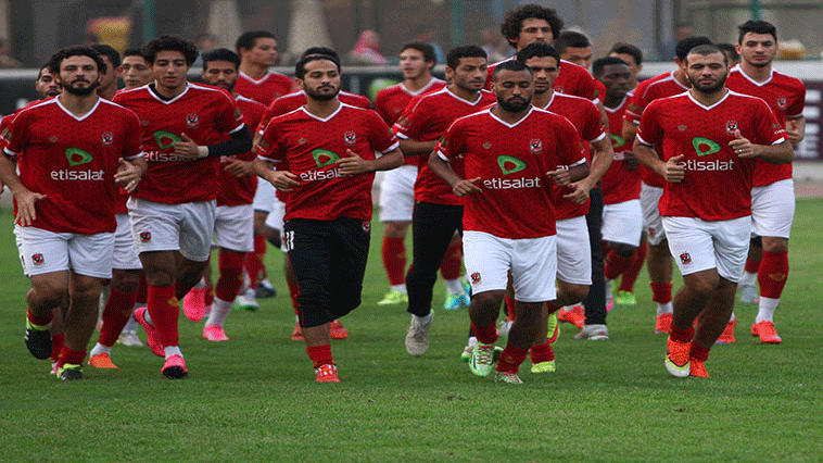 الأهلي يخوض مرانه الصباحي اليوم بـ12 لاعبًا فقط