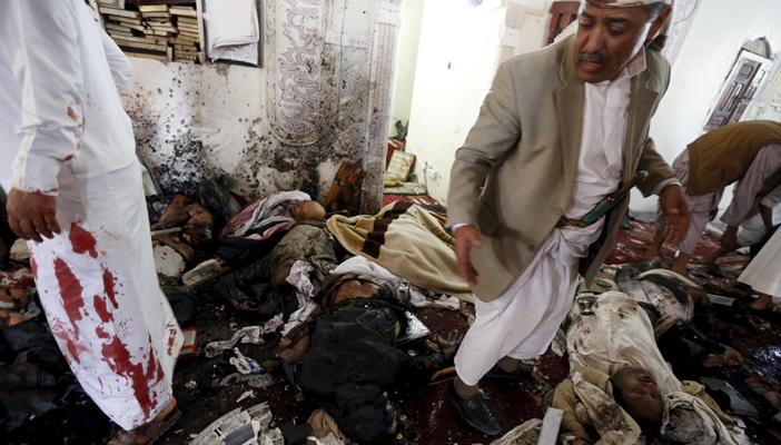 رويترز: ارتفاع عدد قتلى تفجير مسجدي اليمن إلى 126