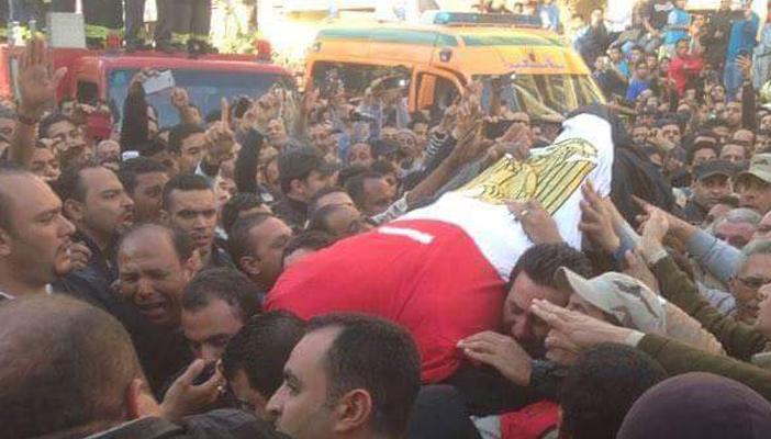 المنوفية تودع 3 من أبنائها في حادث كمين الصفا بالعريش