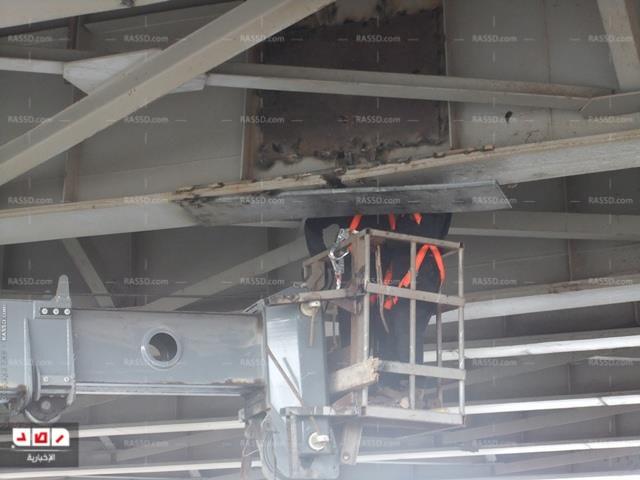 أعمال الصيانة بكوبري بركة السبع بالمنوفية