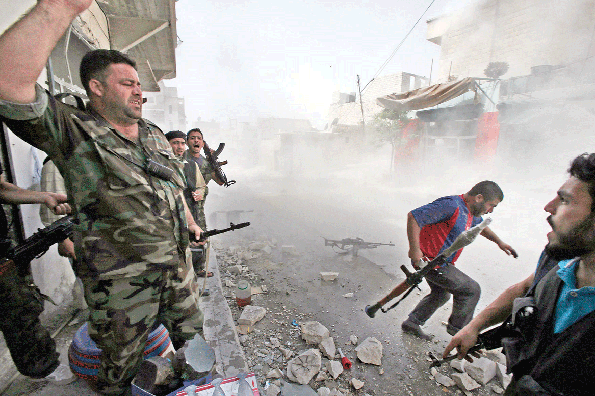 الجيش السوري الحر يستعيد بلدة الشيخ سعد بدرعا من أيدي “تنظيم الدولة”