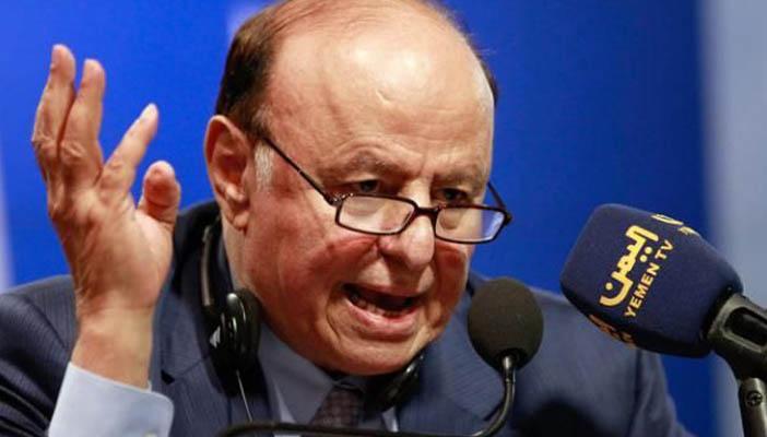 هادي يتهم الحوثيين بالتنسيق مع إيران لفرض المذهب الشيعي