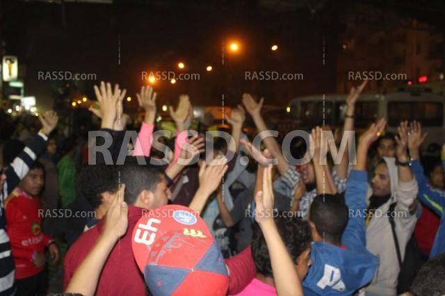 مسيرة منددة بالانقلاب العسكري بشبرا الخيمة