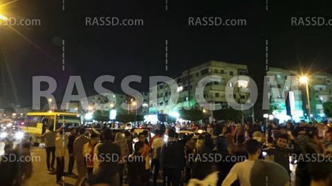 مسيرة ليلية لطلاب الأزهر إنتصارا لهدم الجدار العازل