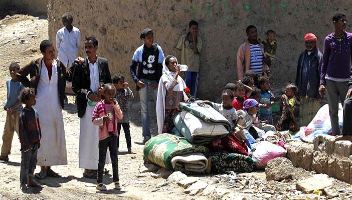 نزوح بصنعاء وتوقف الدراسة بسبب الأحداث الجارية