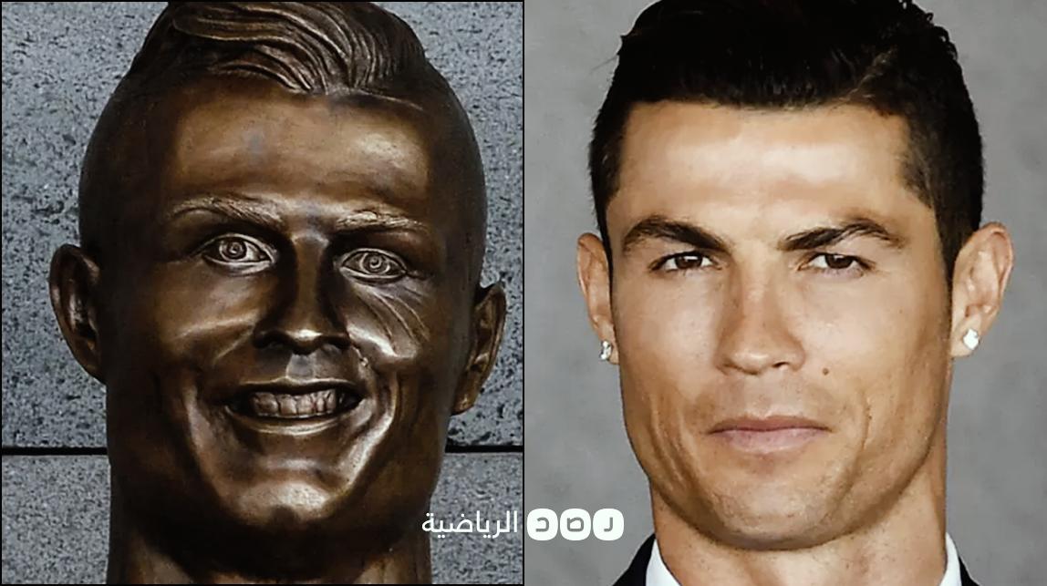 على طريقة التماثيل المصرية الحديثة.. البرتغال تكرم رونالدو بمثيلها