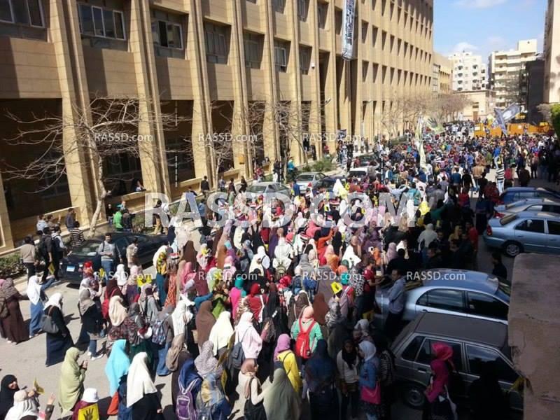 فعاليات لطلاب ضد الانقلاب بجامعة الإسكندرية للإفراج عن المعتقلين