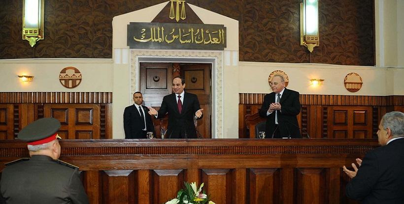 نادي القضاة: تعيين السيسي لـ”شيخ القضاة” مخالف للدستور