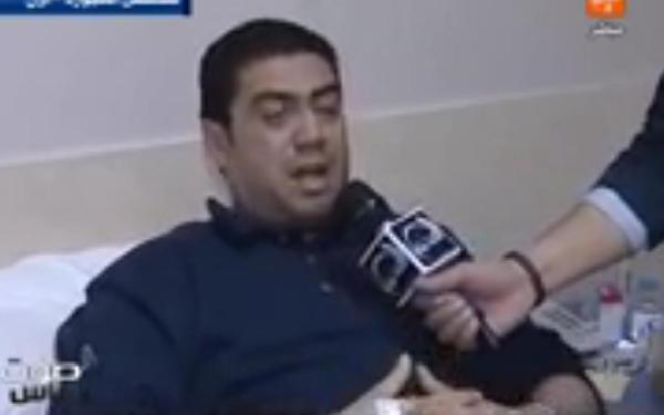 بالفيديو..ضابط شرطة مُصاب يهدد الطلاب