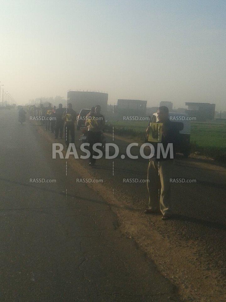 اعتداء بلطجية علي سلسلة بشرية رافضة للانقلاب بإيتاي البارود