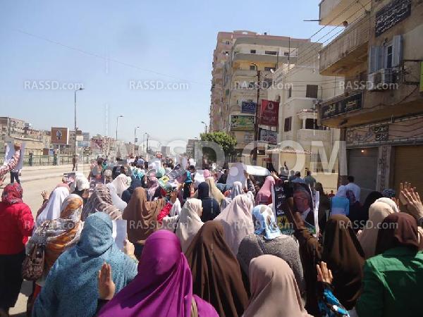 مسيرة مناهضة لحكم العسكر بكفر الدوار تطالب بالقصاص للشهداء