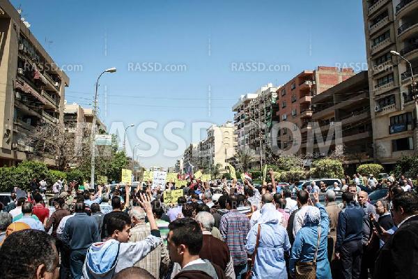 مسيرة لرافضي الانقلاب العسكري في مصر الجديدة