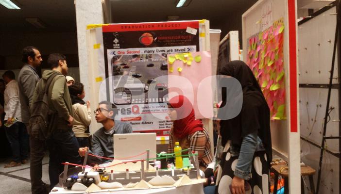 بالصور.. أكثر من 100 مشروع بيوم الإبداع الخامس بهندسة المنيا