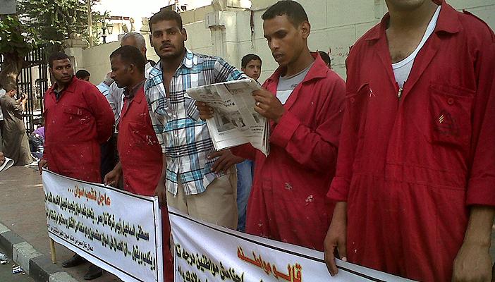 إضراب عمال “غاز مصر” احتجاجًا على سوء أوضاعهم