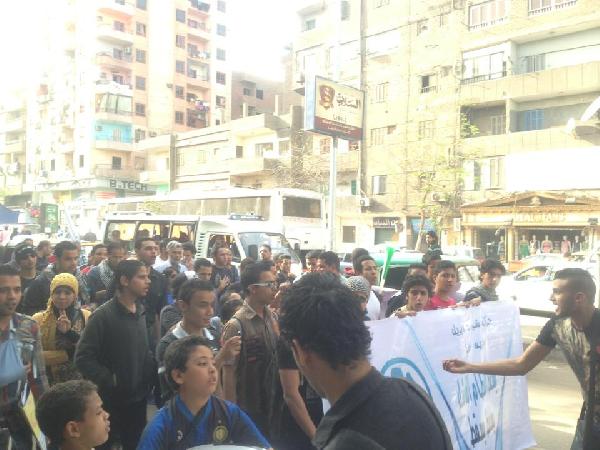 وصول مسيرتي شبرا والمهندسين لدار القضاء العالي