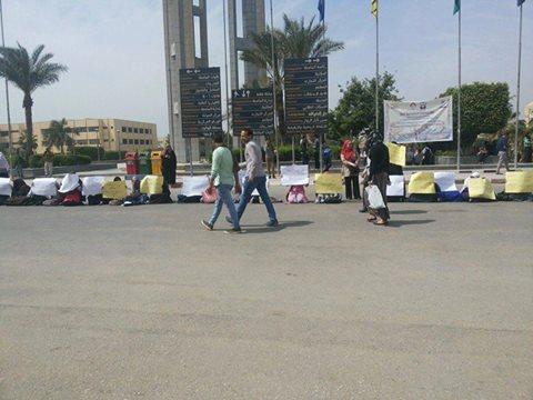 اعتصام لطالبات جامعة حلوان بعد تحرش فرد أمن بطالبة