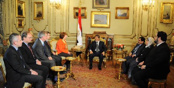 الرئيس يستقبل ممثل الاتحاد الأوروبي للشئون الخارجية