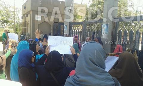 مسيرة لطالبات أزهر أسيوط تنديدا بتعذيب المعتقلين