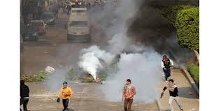 أمن الانقلاب يقتحم جامعة عين شمس بالخرطوش والمسيل للدموع