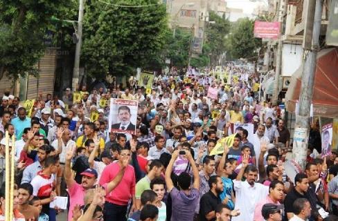 10 مسيرات حاشدة ببني سويف في جمعة “الإنقلاب أصل الخراب”