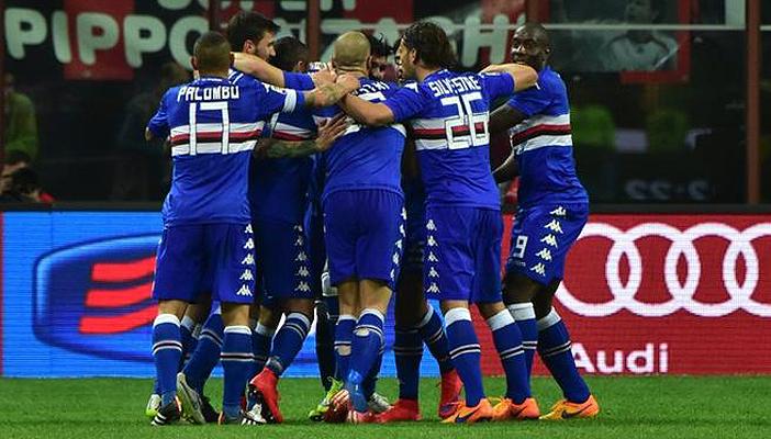 ميلان يقتنص نقطة ثمينة من سامبدوريا بالدوري الإيطالي