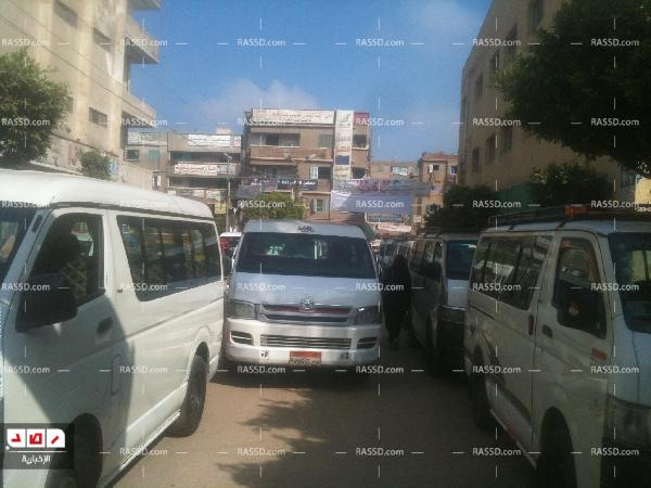 وقفة احتجاجية لسائقي سيارات الأجرة بخط إيتاي البارود