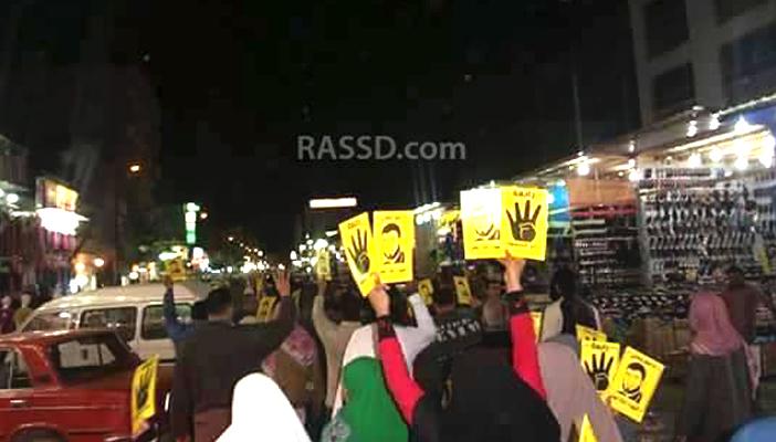 بالصور.. مسيرات ليلية بعدد من المحافظات تنديدا بأحكام الإعدام