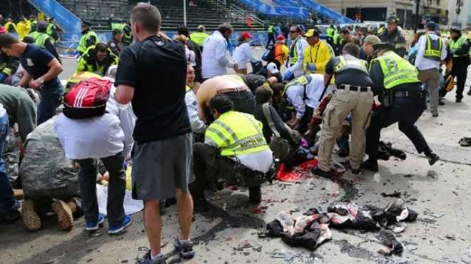 أكثر من 3 قتلى أمريكيين و100 جريح في تفجيري ماراثون بوسطن