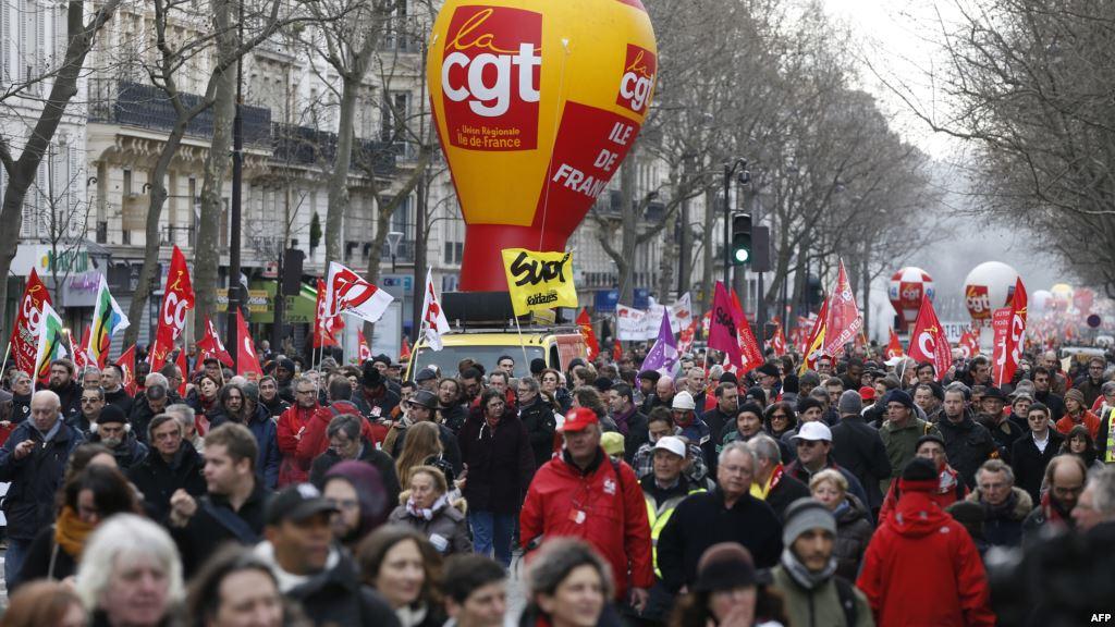 مظاهرة في باريس ضد قانون العمل تؤدي لاعتقال 22 شخصًا