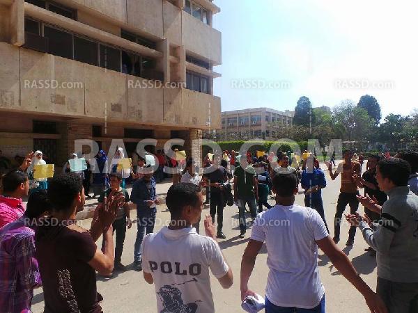 اعتداء الأمن الإداري على الطالبات بأزهر الزقازيق