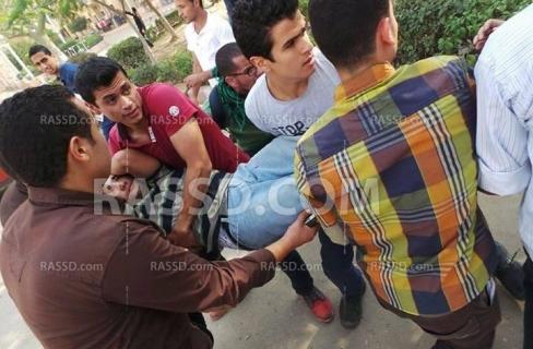 اعتداء للأمن والبلطجية على طالبين واختطاف أخر بجامعة الزقازيق