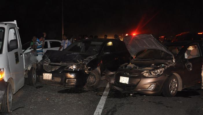 مصرع 12 في تصادم بطريق سفاجا- سوهاج