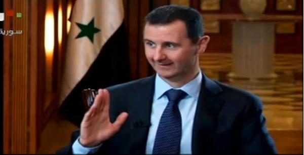 بالفيديو.الاسد يحذر دول الجوار من الإخوان المسلمين