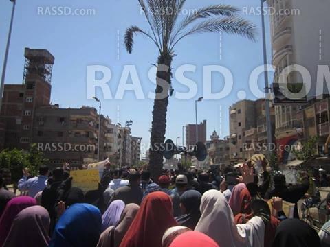 مسيرة حاشدة لرافضى الانقلاب بدمياط  فى أسبوع “مصر ليست تكية”