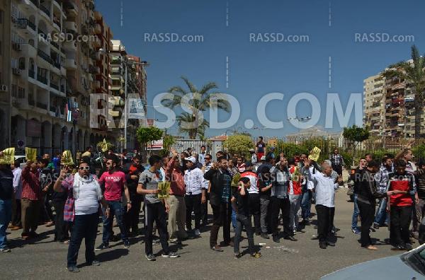 الشرطة العسكرية تفض وقفة لمناهضي الانقلاب ببورسعيد