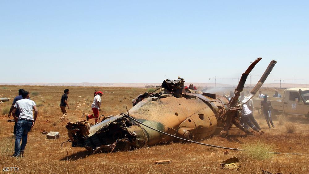 تحطم مروحية ليبية ومقتل 3 عسكريين