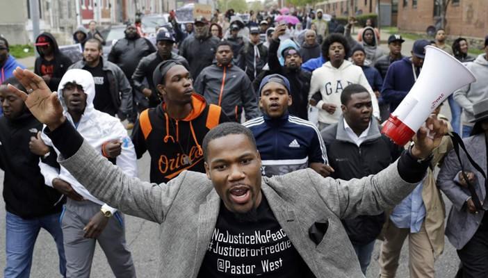 تواصل المظاهرات في ميرلاند الأمريكية بعد وفاة شاب اسود