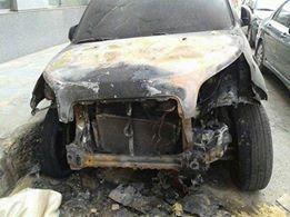 حرق سيارة أحد رافضي الانقلاب في المحلة برعاية أمن الانقلاب