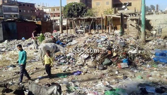 تلال القمامة تحاصر منطقة الوردان في الجيزة