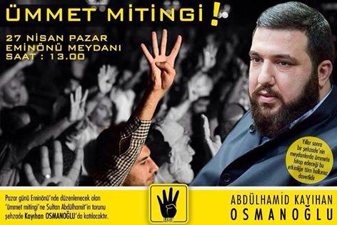 مؤتمر لحفيد السلطان عبد الحميد باسطنبول للتنديد بالانقلاب