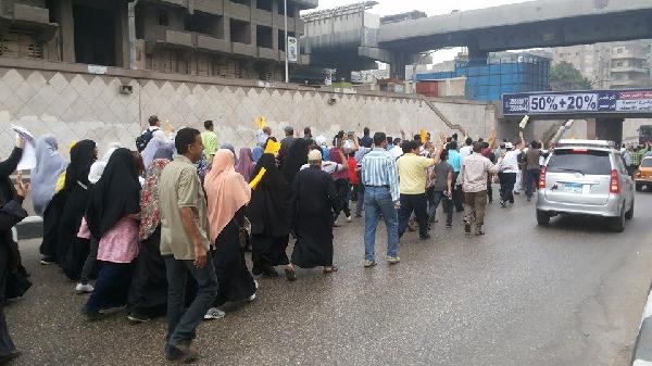 اعتداء أمن الانقلاب على مسيرة مسجد الاستقامة بالجيزة