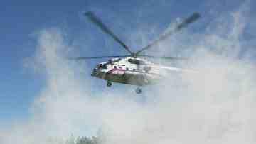 موالون لروسيا يسقطون مروحية أوكرانية بسلافيانسك شرقا