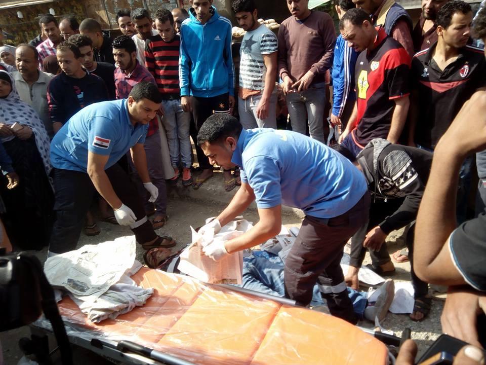 بالصور.. مقتل أمين شرطة أمام منزله في محافظة الجيزة