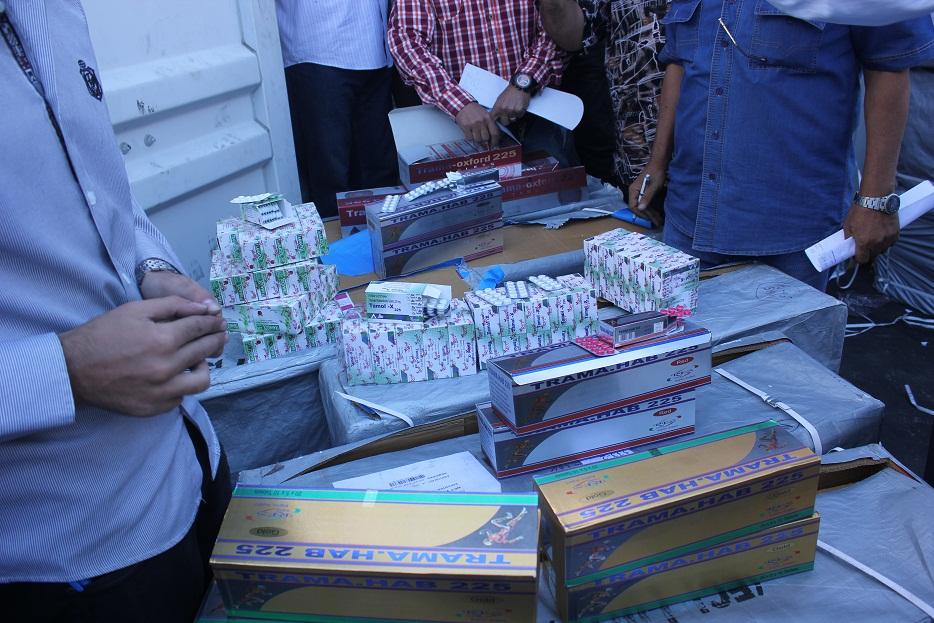 ضبط 9 ملايين قرص مخدر في حاوية بميناء بورسعيد