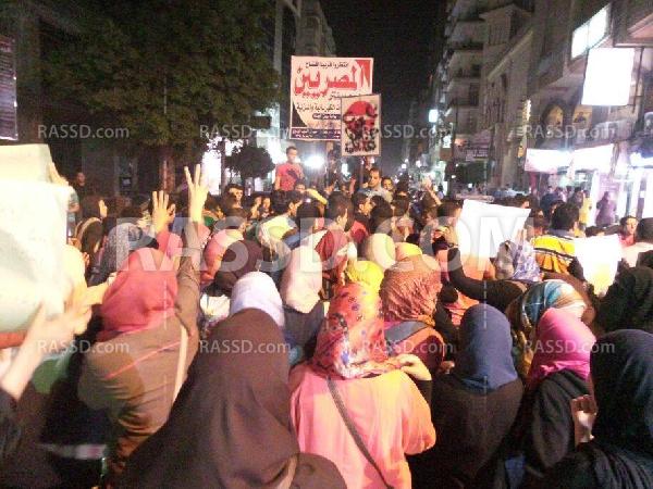 مسيرة شبابية ليلية مناهضة للانقلاب بطنطا