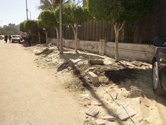 “الزقازيق” تقرر إزالة الأرصفة القديمة واستبدالها بأخرى أقل جودة